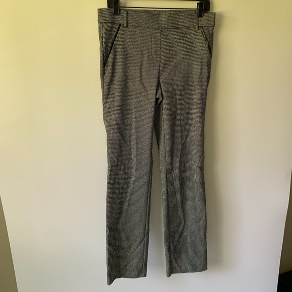 Rafaella Stretch Faux Leather Trim Dress Pants - Picture 1 of 5